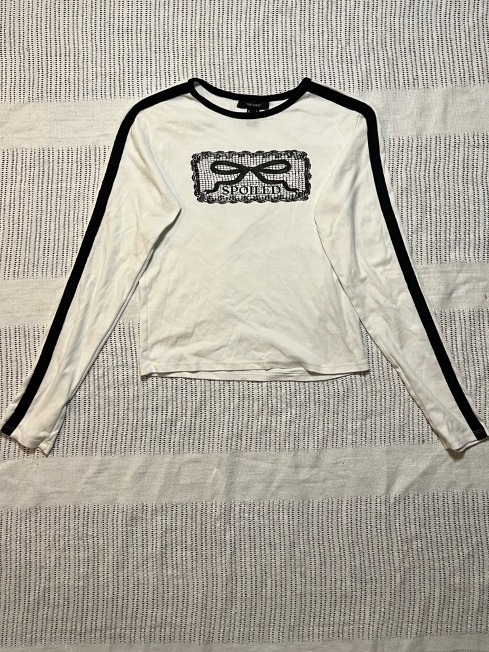forever 21 “spoiled” longsleeve